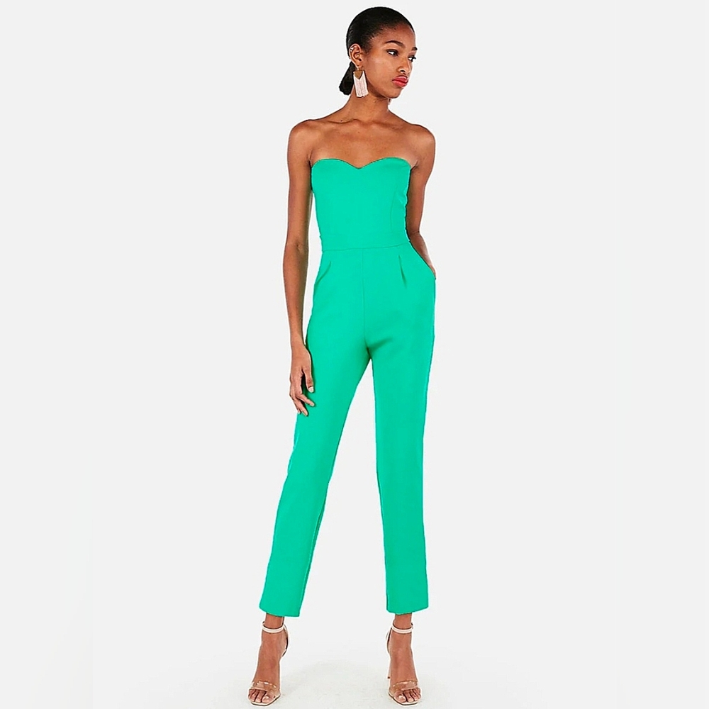 Express Strapless Sweetheart Jumpsuit - Size 6